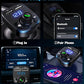 LIHAN Handsfree Calling Car Charger,Wireless Bluetooth 5.3 FM Transmitter Radio Receiver,MP3 Audio Music Adapter,Dual USB Ports,Compatible for iPhone Samsung Smartphones,Spotify & GPS Navigation