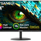 SANSUI Computer Monitor 24 inch Eye Care FHD 1080P Display HDMI,VGA Ports with 178° Viewing Angle/Frame-Less/Tilt/VESA Compatible for Office and Home