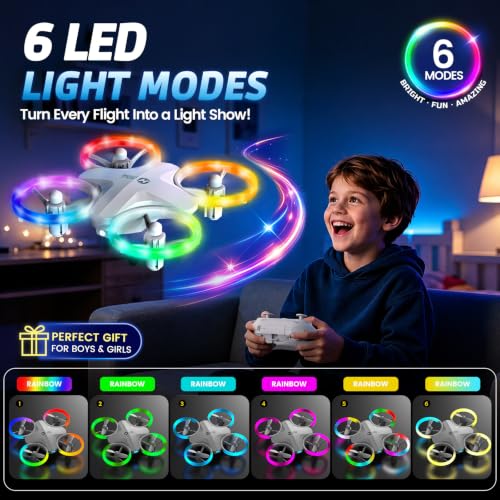 Holy Stone HS180 Drone for Kids,Beginner drone,3 Batteries,Easy to Fly, One Key Start, Altitude Hold, 3D Flips, Circle Fly, Headless Mode,Easy to fly,Kids Gifts Toys for Boys and Girls