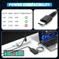 Slim 65W USB C Laptop Charger for HP Spectre X360, Chromebook, Envy, EliteBook x360, Elite x2, Pavilion, Omnibook, ProBook, ZBook, Travel AC Power Adapter Cord Supply