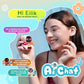 ENERGIZE LAB Eiliko Aquamarine - Your Tiny AI Charm Robot that Matches Every Daily Outfit, Fun Electronic Pendant Toys, for Couples and Best Friends.