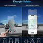 3-in-1 Wireless Car Charger Mount, 15W Fast Charging Auto-Clamping Phone Holder for iPhone 17 16 15 14, Samsung Galaxy S24 S23, Dashboard, Vent & Windshield Car Mount(Black)