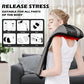 Blue Elf Shiatsu Neck & Back Massager with Heat – 3D Electric Kneading Massage Pillow for Full Body Relaxation (Gray, Home, Office & Car Use)