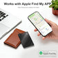 Wallet Tracker Card, Slim Rechargeable Bluetooth Item Locator, Smart Finder Compatible with Apple Find My for Wallet, Luggage, Passport, IP68 Waterproof (iOS Only) (Carbon Fiber Black)