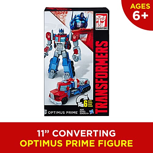 Transformers Toys Heroic Optimus  Action Figure - Timeless Large-Scale Figure, Changes into Toy Truck - Toys for Kids 6 and Up, 11-inch ( Exclusive)