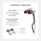 Homedics Back Massager - Heated Automatic Percussion Back, Body and Neck Massager with Dual Pivoting Heads, Interchangeable Nodes, for Shoulders, Legs and Feet, White