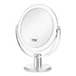 Vanity Makeup Mirror with Stand, 1X/15X Magnification Double Sided 360 Degree Swivel, Portable Table Desk Counter top Magnifying Mirror, Tabletop Mirror for Bedroom or Dorm Room, 6.25 Inch