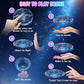Hand Operated Mini UFO Drone, Cool Gifts Drone for kids & Beginners(Blue) | Hand Gesture Control, 360°Flip Stunt, Safety Mesh Enclosure, Quick USB Recharge, Easy to Control Indoor&Outdoor, Vibrant LED