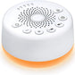 Sound Machine Easysleep White Noise Machine with 25 Soothing Sounds and Night Lights with Memory Function 32 Levels of Volume and 5 Sleep Timer Powered by AC or USB for Sleeping Relaxation (White)