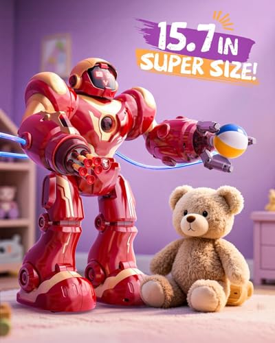 Holyton 5088 Smart Robots for Kids, Large Talking Interactive STEM Programmable RC Robot with Voice Control, APP Control, LED Eyes, Ideal Gift for Kids Ages 5-7, 6-8, 8-12 Boys and Girls
