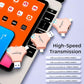 USB 3.0 Flash Drive for iPhone 256GB: MFi Certified 3in1 External Memory Photo Keeper Storage Stick for Picture/Video/Data Saver/Backup High Speed Thumb/Jump/Hard Drive for iPad/Android/PC -Pink