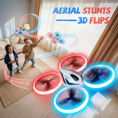 Drone for Kids & Adult, 3 Batteries 24 Min Flight Time, Anti-Collision RC Quadcopter with LED Light, Altitude Hold, Easy to Fly Kids Gifts for Boys & Girls Ages