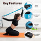 Acozycoo Stretching Strap with 10 Loops-Yoga Strap for Physical Therapy,Home Workout,Pilate & Flexibility Training,Non Elastic Exercise Stretch Band for Hamstring,Leg Stretcher Belt,Flexibility Fascia