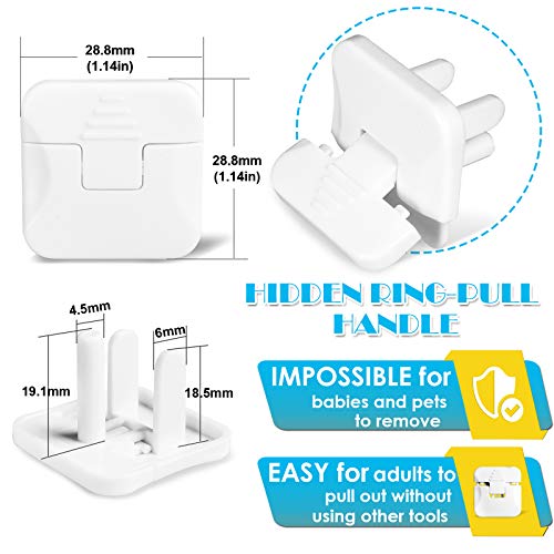 Outlet Covers Babepai 38-Pack White Child Proof Electrical Protector Safety Improved Baby Safety Plug Covers
