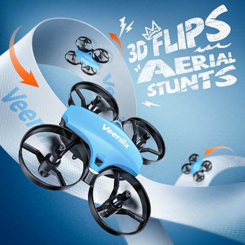 Veeniix V995 Mini Drones for Kids and Beginners,Indoor RC Quadcopter,Small Helicopter Plane with 3D Flips,360° Rotation,Circle Fly,Auto Hover,Headless Mode and 3 Batteries,Gift for Boys and Girls