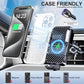3 in 1 Wireless Car Charger, Phone Holders for Your Car 15W Fast Charging Auto Clamping, Car Phone Mount for iPhone 17 16 15 14 13 Mini Pro Max XR, Samsung Galaxy S25 Ultra S24 S23 S22 S21