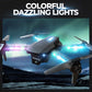 BEZGAR LED Lights Drone with Camera for Adults and Kids Beginners, Black | Drone with Camera 1080P HD, Foldable Drones for Kids RC Quadcopter with One Key Take Off 3D Flips, 2 Batteries, Toys for Boys
