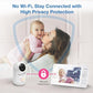 VTech 7" Baby Monitor with IPS Screen, Pan Tilt Zoom Camera, No WiFi Video Baby Monitor with Camera and Audio, Multi-Color Night Light, 2-Way Talk, Lullabies, Advanced HQ Max