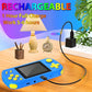 Handheld Games for Kids Rechargeable Preloaded 218 Retro Video Games, Blue | USB Rechargeable 3.0" HD Screen, Portable Kids Travel Toys, Mini Gaming Player Xmas Birthday Gifts for Boys Girls Ages 4-13