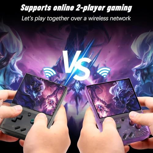 Gift for Men Women, Miyoo Mini Plus with Portable Case Retro Emulator Handheld Game Console with WiFi & RTC, Christmas Stocking Stuffers for Men, Mens Gifts for Dad,Husband, Gray