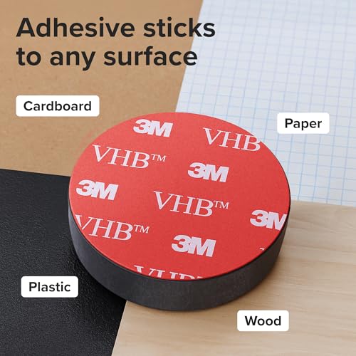 Strong Ceramic Round Magnets With Adhesive Backing (0.7x0.12"/18x3mm, 100 pcs) - Heavy Duty Sticky Magnets, Non-Corrosive, Versatile For Home, Office, Workshop, Whiteboard, Fridge And Hobby Use