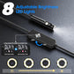 Endoscope with Light, 1920P HD Borescope with 8 Adjustable LED Lights, 16.4FT Semi-Rigid Snake Camera, IP67 Waterproof Inspection Tool for iPhone & Android - Dual Lens (Black)