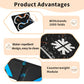 Drone Landing Pad 17" Foldable | High Visibility Weighted Non-Slip Waterproof Double Sided Drone Pad with Portable Design for DJI Mini Air and Mavic FPV