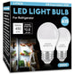 LED Refrigerator Light Bulb 2 Pack，Daylight White 5000K 120V 40W Equivalent Appliance Bulb，A15 5W E26 Base Waterproof Fridge Light Bulbs for Freezer Home Lighting,Small Light Bulb,Dimmable
