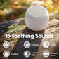 Babelio White Noise Sound Machine for Adults Kids Baby, Mini, 15 Non-looping Sounds, Timer, Memory Function, Easy to Pocket and Travel White