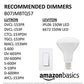 Basics BR30 LED Light Bulbs, 65W Equivalent, 11W Energy Efficient, E26 Standard Base, Soft White 2700K, Dimmable, 10,000 Hour Lifetime, 6-Pack