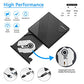 External DVD Drive USB 3.0 USB C CD Burner CD/DVD +/-RW Optical Drive, Slim Portable DVD CD ROM Rewriter Writer Duplicator for Laptop Desktop PC Windows 11/10/8/7 MacBook Mac Linux OS Apple