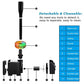 DOMICA 15W 220 GPH Submersible Fountain Pump with LED Light (800L/H), Ultra Quiet Adjustable Water Pump for Water Feature, Hydroponics, Garden, Pond, Aquariums, Fish Tanks, Indoor Outdoor Fountain