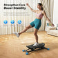 MERACH Balance Board for Adults, Rocking Stepper with Resistance Bands, Portable Wobble Board Featuring LCD Monitor, 300 lbs Capacity Ski Twister Trainer for Full Body Workout at Home Gym