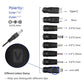 DC 5V 2A 2000mA Power Supply Cord Charger Multi Tips 10W AC Adapter with 8 Selectable Multiple Switching Connectors for TV Box LED Lights Strip Tablets Webcam Camera Speaker Router Transformer ect
