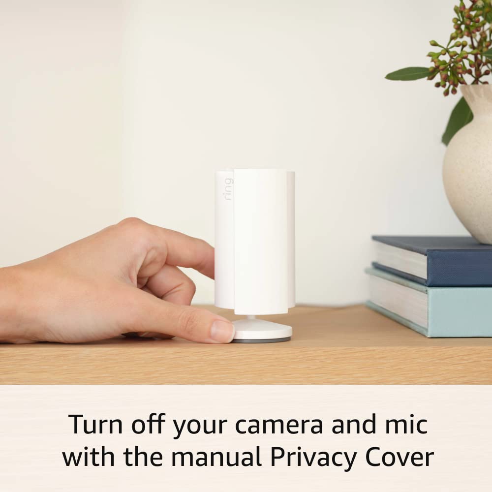 Ring Indoor Cam, Home or business security in 1080p HD video, Black