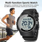Beeasy Mens Digital Sports Watch, 50M Waterproof 49mm Rubber Strap Mens Watches with Stopwatch, Countdown Timer, Alarm & Dual Time—Ideal for Sport, Gym, Running, Referee, School & Daily Wear