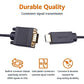 Basics HDMI to VGA Cable, 1080P, Gold-Plated, 6 feet, Black