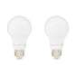 Basics A19 LED Light Bulbs – 60W Equivalent, 9W Energy Efficient, Soft White 2700K, E26 Base, 2-Pack, Non-Dimmable