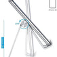 Adjustable Cell Phone Stand, OMOTON Aluminum Desktop Cellphone Stand with Anti-Slip Base and Convenient Charging Port, Fits All Smart Phones, Silver