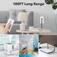 BN-LINK Wireless Remote Control Outlet Electrical Switch for Lights, Fans, Christmas Lights, Small Appliance, 100ft Long Range White 10A/1200W, 1 Remote + 1 Outlet, ETL & FCC Certified