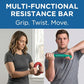 THERABAND FlexBar, 2 Pack, Red, Green, Therapy Twist Bar, Hand & Wrist Strength, Tennis & Golfer's Elbow, Tendonitis, Rehab Tool for Resistance Exercise, Grip Training, Relief & Recovery