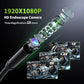 Endoscope Camera with Light, 4.3" Inspection Camera, 1920P HD Borescope with 8 LED Lights, IP67 Waterproof Snake Sewer Tools, 16.4ft Semi-Rigid Drain Endoscope Cool Gadget (Green)