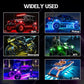 4 Pods RGB LED Rock Lights, Underglow Multicolor Neon Light Kit, Wheel Well Light with APP Control & Music Mode, Under Glow Lights for Trucks,Jeep,SUV,Golf Cart,ATV,Pickup Off Road,12V