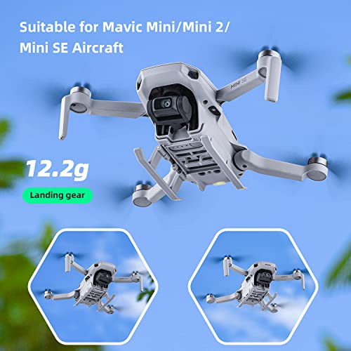 HeiyRC Landing Gear Extensions for DJI Mini 4K/Mini 2/Mini SE/Mavic Mini for Specta Drone Foldable Height Extended Leg Accessory