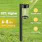 Mancra Solar Pathway Lights Outdoor, 10 Pack Metal & Glass Solar Lights Outdoor Waterproof Landscape Path Lights for Yard Walkway Garden Decor, Warm White