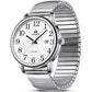 LN LENQIN Mens Watches Easy Read Analog Quartz Sport Waterproof Watch for Men with Date and 38mm Stainless Steel Expansion Band