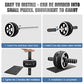 Ab Roller Wheel, 10-In-1 Ab Exercise Wheels Kit with Resistance Bands, Knee Mat, Jump Rope, Push-Up Bar - Home Gym Equipment for Men Women Core Strength & Abdominal Exercise