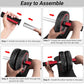 READAEER Ab Roller Wheel, Heavy Duty Workout Equipment for Home Gym, Professional Metal Handle with Rubber Surface Abdominal Exercise Wheel for Strength Training, Ab Wheel with Knee Pad