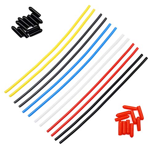 12pcs Plastic Protection Antenna Tube with Caps for RC Cars FPV Drone Receiver Antenna Frsky XM+ X4R X4RSB