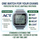 ACT Authorized Test Prep Pacing Watch | Easy-to-Use Silent Digital Wrist Watch, w/ Pre-Program Section for ACT & Marker to Monitor Elapsed Time (Standard + Extended Time) - Pair w/ ACT Prep Book Guide